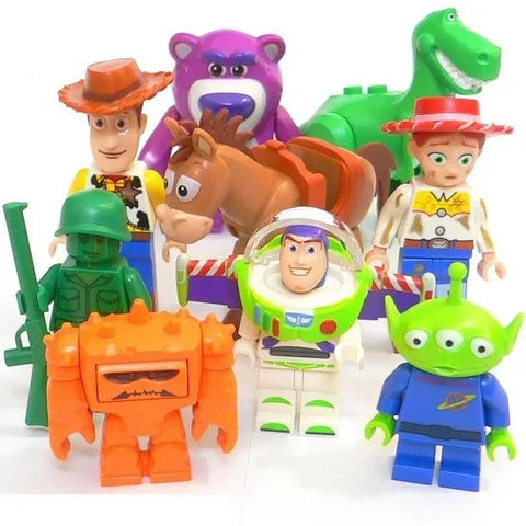 R8 Lego Toy Story Bullseye Woody Buzz Lightyear Dirt Jessie - 9x Minifugres NEW