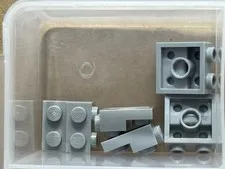 LEGO Parts - Light Bluish Gray Plate 2 x 2 x 2/3 2 Studs Side - No 4304 - QTY 5