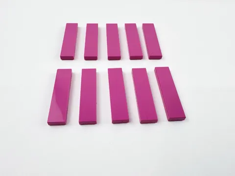 LEGO Tile 1x4 Bright Pink 2431 Genuine LEGO NEW Lot of 10