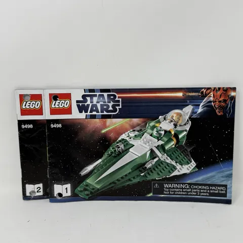 LEGO Star Wars 9498: Saesee Tiin's Jedi Starfighter Instruction Books ONLY 1&2