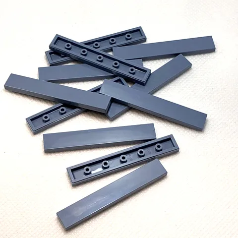 LEGO Parts - Sand Blue Tile 1 x 6 - No 6636 - QTY 11