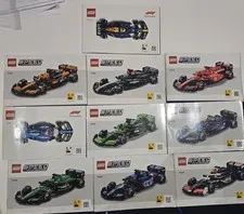 F1 Lego Speed Champions Booklet 2025 set of 10