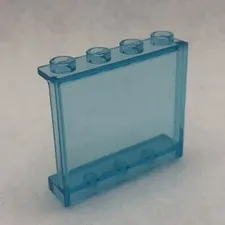 LEGO 60581 Trans Light Blue Panel 1 x 4 x 3 W/ Side Supports - Hollow Studs (x1)