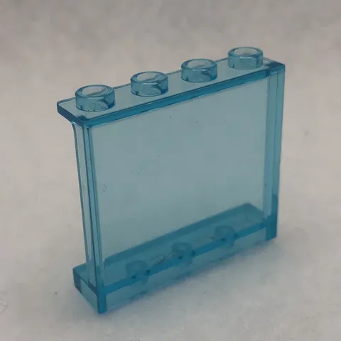 LEGO 60581 Trans Light Blue Panel 1 x 4 x 3 W/ Side Supports - Hollow Studs (x1)