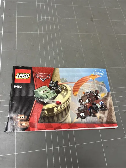 VINTAGE TOY LEGO MANUAL INSTRUCTIONS BOOKLET ART DISNEY PIXAR CARS
