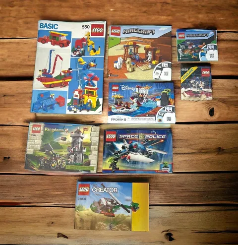 LEGO Instruction Manual Booklets Minecraft Legoland Disney and Others Lot of 8