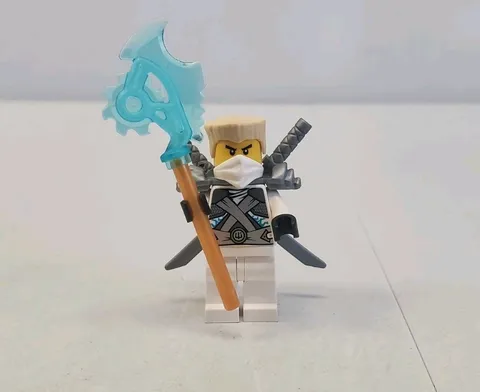 Lego Ninjago Zane Minifigure Rebooted Stone Armor With Techno Blade NJO0106