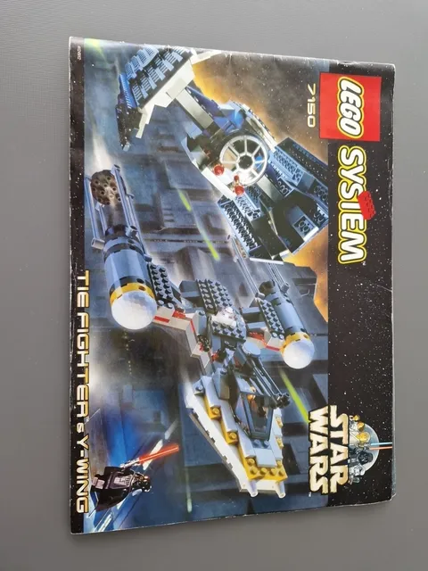 Lego Building Instructions 7150 System Star Wars Tie Fighter & Y-Wing Instruction Only