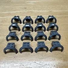 16 Lego Vehicle Mudguard Lot Dark Bluish Gray (4 x 2-1/2 x 1-2/3) w/Arch 50745