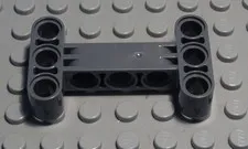 Lego Technic Perforated Beam 3x5 New Dark Grey