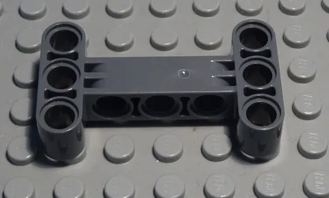 Lego Technic Perforated Beam 3x5 New Dark Grey