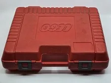 1985 LEGO Carrying Red Suitcase Storage Case VINTAGE With Bricks Wheels