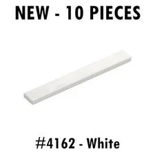 Lego Tile 1x8 (4162/40929) White - New - 10 pieces