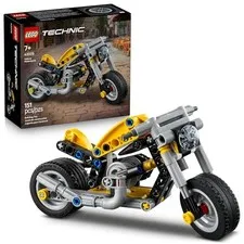 LEGO Technic Yellow Motorcycle Toy - Building Toy for Boys & Girls, Ages 7+ - Mo