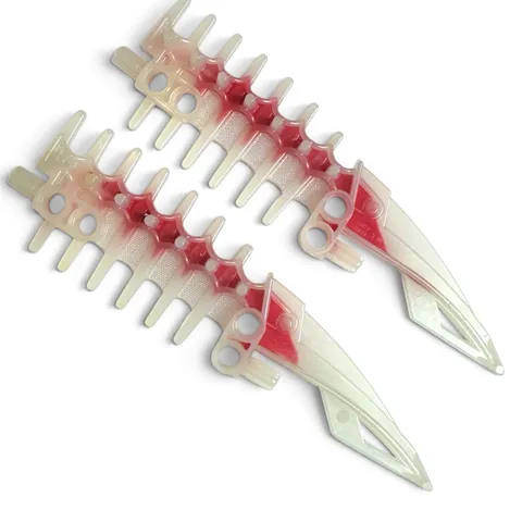 LEGO Bionicle Krika 8694 Spined Long Blade White Red 63149pb01 Lot of 2