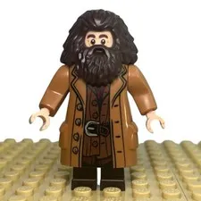 Lego Minifigure Rubeus Hagrid - Medium Nougat Topcoat hp144 Harry Potter