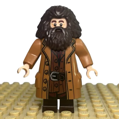 Lego Minifigure Rubeus Hagrid - Medium Nougat Topcoat hp144 Harry Potter