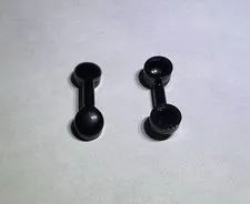 Lego Lot Of 2 Black Telephone Reciever Phone New City Door Handle