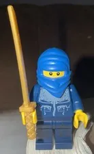 LEGO Blue Ninja Custom Minifigure with Gold Sword
