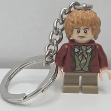LEGO Hobbit Bilbo Baggins Lord Of The Rings Keychain Minifigure Key Chain