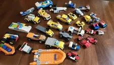 Lot  Vintage Lego Town Vehicles Cars Trucks Trailers Automobiles Helicopter ETC
