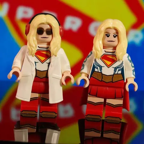 LEGO DC Comics Custom LokLokMoc Supergirl Movie Supergirl Pad Printed Minifigure