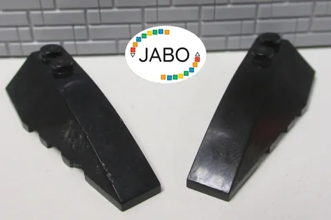 (P14/1/3) LEGO 41747 + 41748 Wedge Brick Wing 6x2 Black