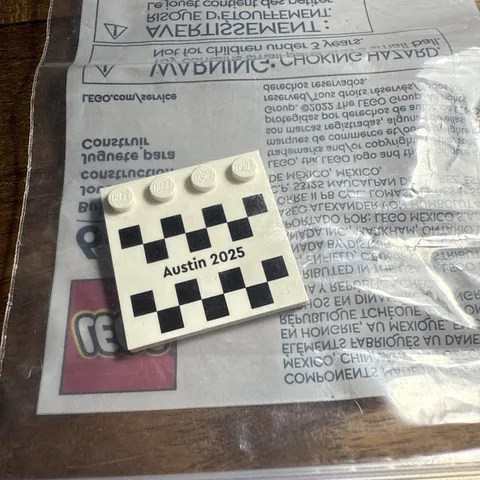 Lego Austin 2025 Formula 1 Exclusive Event Tile Brand New