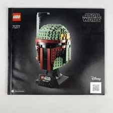 LEGO Star Wars Boba Fett Helmet 75277 Instruction Book Manual Booklet Only
