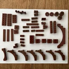 LEGO Lot Vintage Brown Pieces Tree/Pirate Theme
