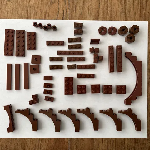 LEGO Lot Vintage Brown Pieces Tree/Pirate Theme