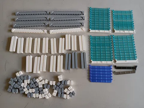 LEGO BULK LOT OF GARAGE ROLLER DOORS BRICKS WITH GROOVE CHANNEL 1X2 1X2X5 1X14