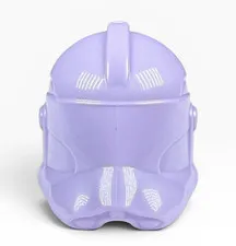Official Lego Star Wars Unreleased Monochrome Prototype Lavender P2 Clone Helmet