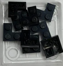 LEGO Plate 2 x 2 Corner, 2420, Black , QTY 10 Free Shipping