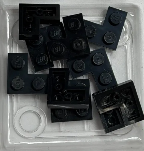 LEGO Plate 2 x 2 Corner, 2420, Black , QTY 10 Free Shipping