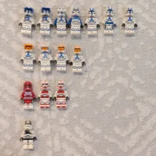 LEGO Star Wars Clone Trooper Minifigure Lot Of 15