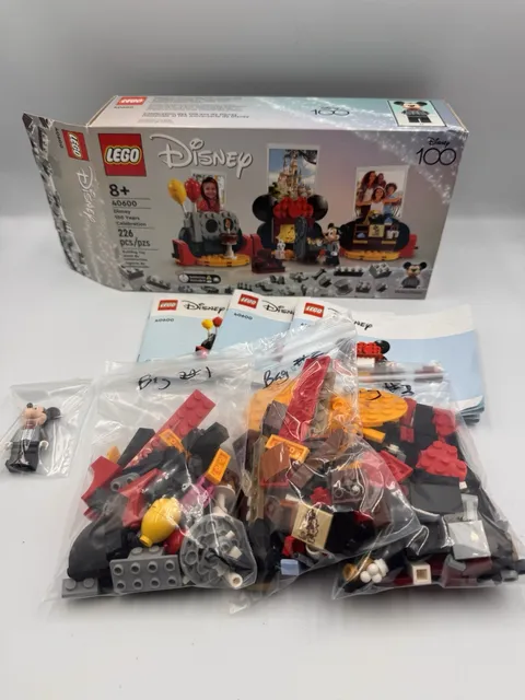 Lego 40600 Disney 100 Years Celebration. Box & Instructions. 100% Complete