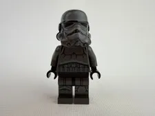 LEGO Star Wars Shadow Stormtrooper Minifigure Genuine Black Helmet Figure