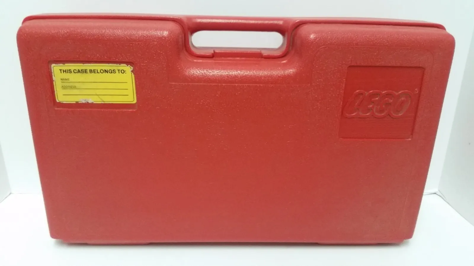 Vintage 1980's Red Lego Large Plastic Storage Carrying Case