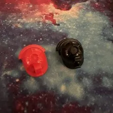 2x Lego Red & Black Ninjago Samurai Helmet Rare