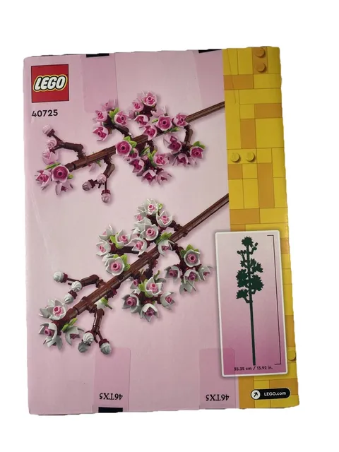 LEGO Cherry Blossoms Botanical Series 430 Piece Set Flower Building Toy 40725 