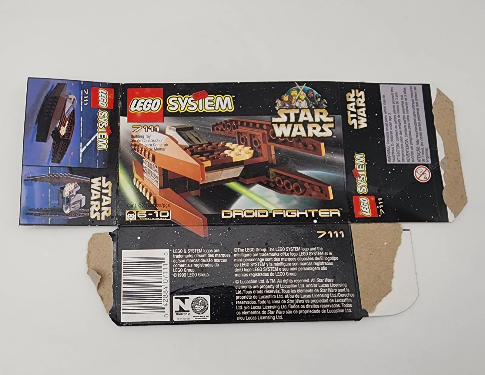 Star Wars Lego System 7111 Droid Fighter **BOX ONLY**