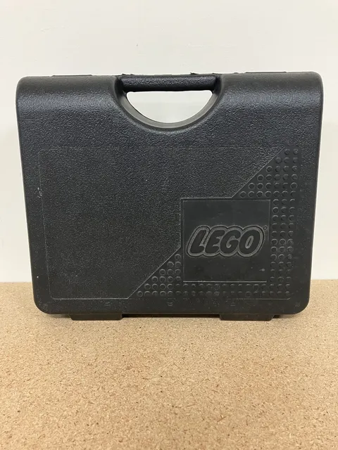 Vintage LEGO Carrying Case Plastic Storage Container Box Latch Black 1997 USA