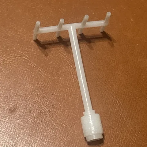 Vintage LEGO Milky White Antenna With Spokes Part #3144