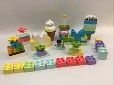 Lego Duplo Birthday Party Ice Cream Cupcakes Cones Replacement 70 Pcs MU Lot B