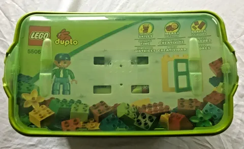 Lego Duplo Building Set #5506 71 Pcs Complete with Storage Tub