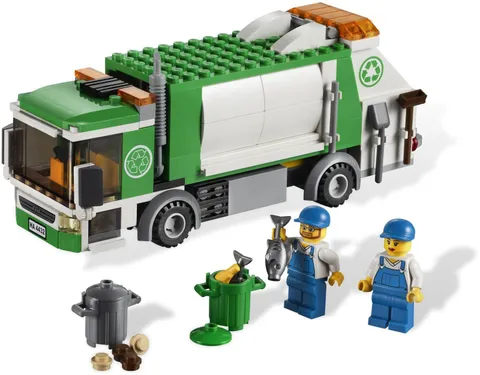 LEGO City 4432 Garbage Truck complete with minifigs.