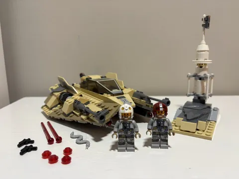 LEGO Star Wars 75204 Sandspeeder 100% Complete ALL MINIFIGURES Sand Speeder