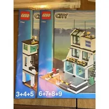 LEGO City Police Headquarters set #7744, released in 2008. Manuals 3 Books