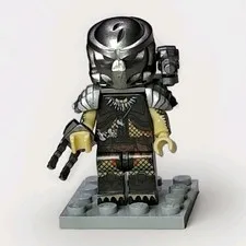 The Predator Custom Printed Lego Brick Horror Figure w/ Stand for Wall Display 